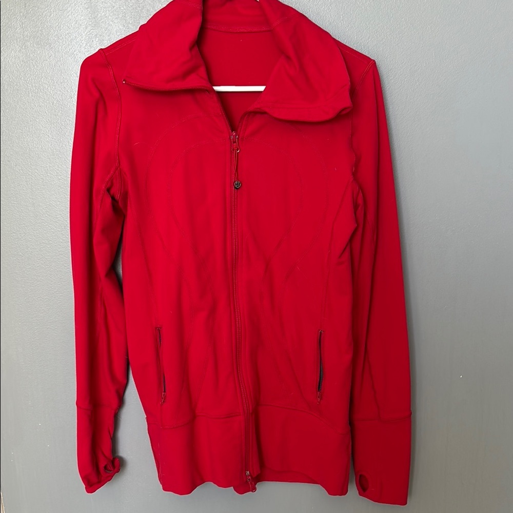 Red Zip-Up Jacket